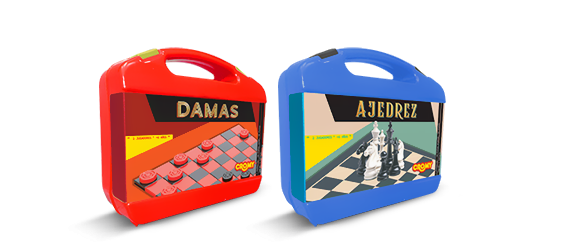 Juegos en Valija: Damas, Ajedrez