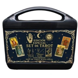 Set de tarot Set de tarot Cromy Set de tarot en valija Set de tarot en valija transportable Tarot Cartas de tarot Tarot en valija Tarot en estuche Sahumerios en valija Velas en valija Paño de tarot en valija